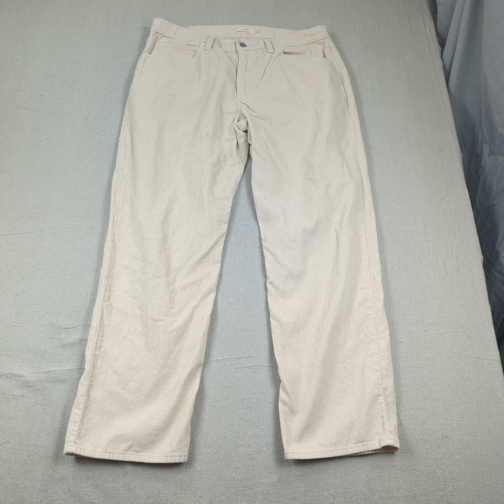 Levis Jeans‎ Womens 33 Cream 94 Baggy Corduroy Wide Leg Casual Boho